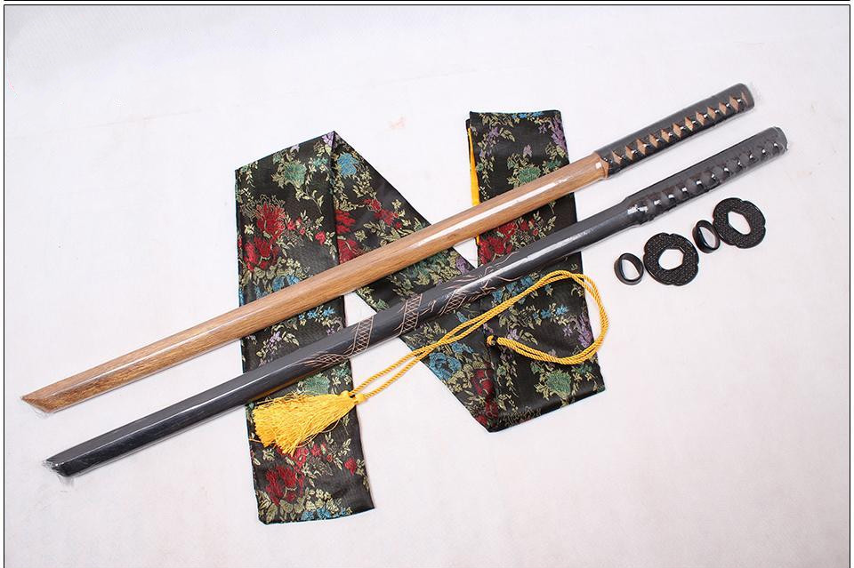 太 刀合金 居合刀带鞘居合道木刀 剑道 拔刀剑武术击打训练二刀流武士