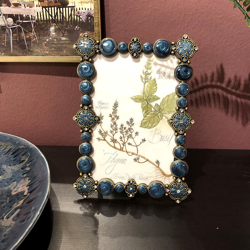 欧式宫廷摆台相框7寸10寸创意复古珍珠画框婚纱影楼照片框洗照片清新