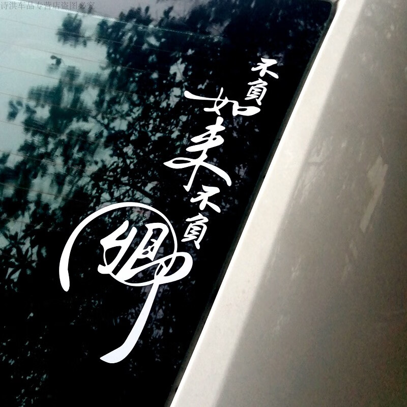 适用于网红车贴个性定制搞笑励志后挡风玻璃通用汽车贴纸防水不褪色 4