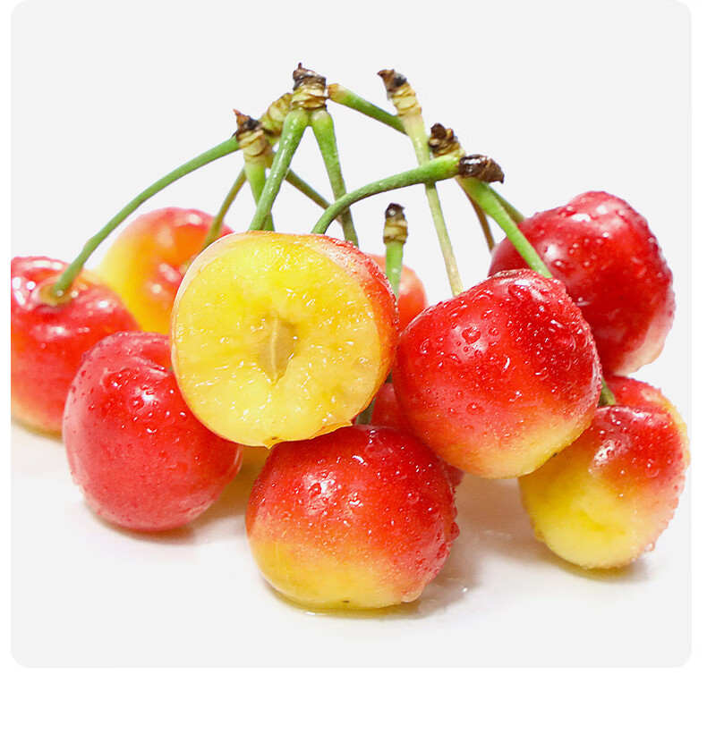 帝醇果 智利进口雷尼尔黄金车厘子新鲜时令水果黄色大樱桃2斤礼盒装