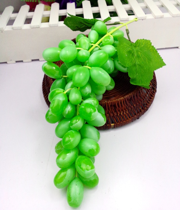 仿真假葡萄串塑胶花提子假水果模型道具农家乐酒店装饰品批发 60粒新