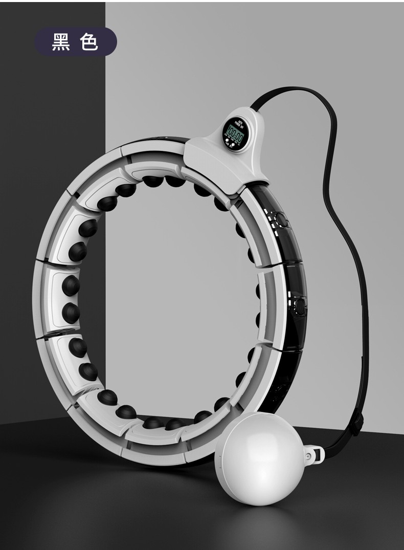 智能呼啦圈收腹加重美腰不会掉的磁力瘦腰懒人女抖音 第6代燃脂塑身