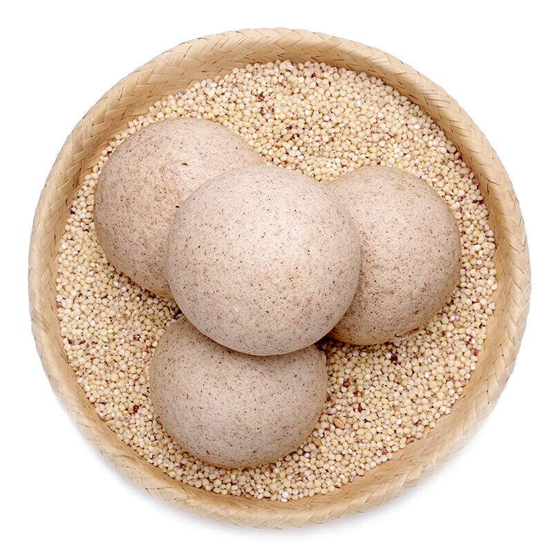 红高粱手工原味杂面馒头粗粮代餐馒头三高人群大馒头 高粱馒头8个装