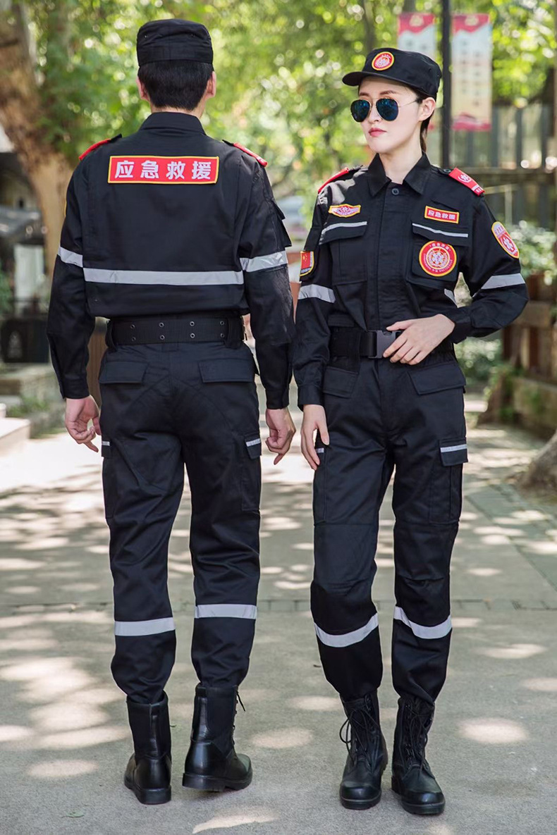 开票定制)蓝天救援队冬季队服应急救援服蓝天救援队服装全套抢险服