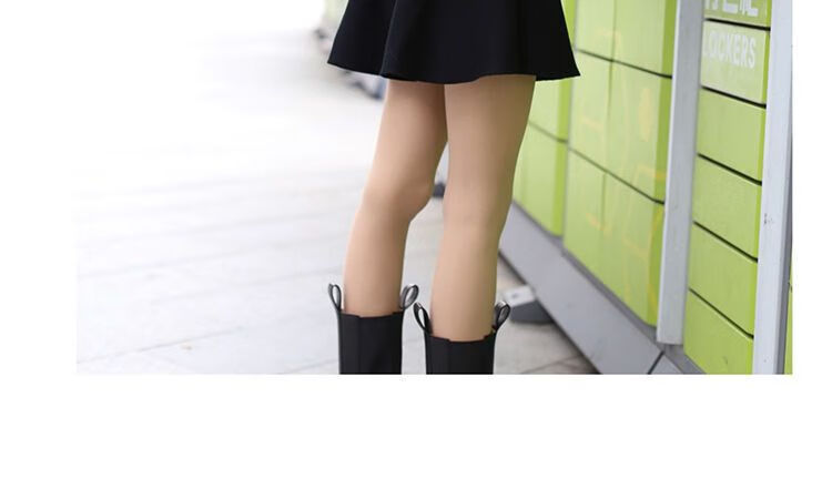 光腿神器女秋冬自然肤裸感踩脚加绒加厚jk肉色打底裤 裸肤色连袜 420
