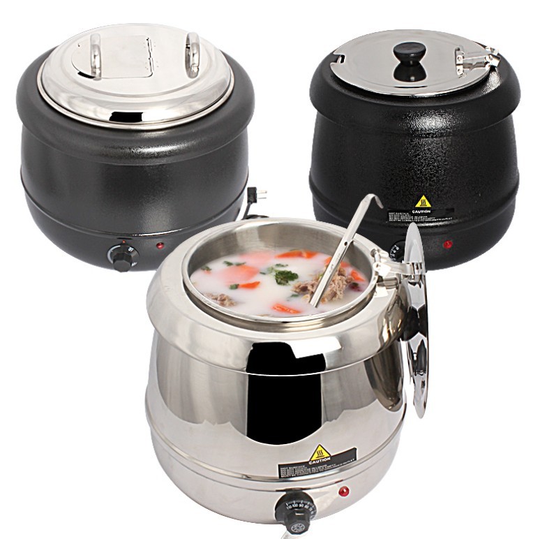 珍珠保温锅奶茶店酒店自助餐保温粥桶商用电子暖汤煲自助餐汤炉 10l