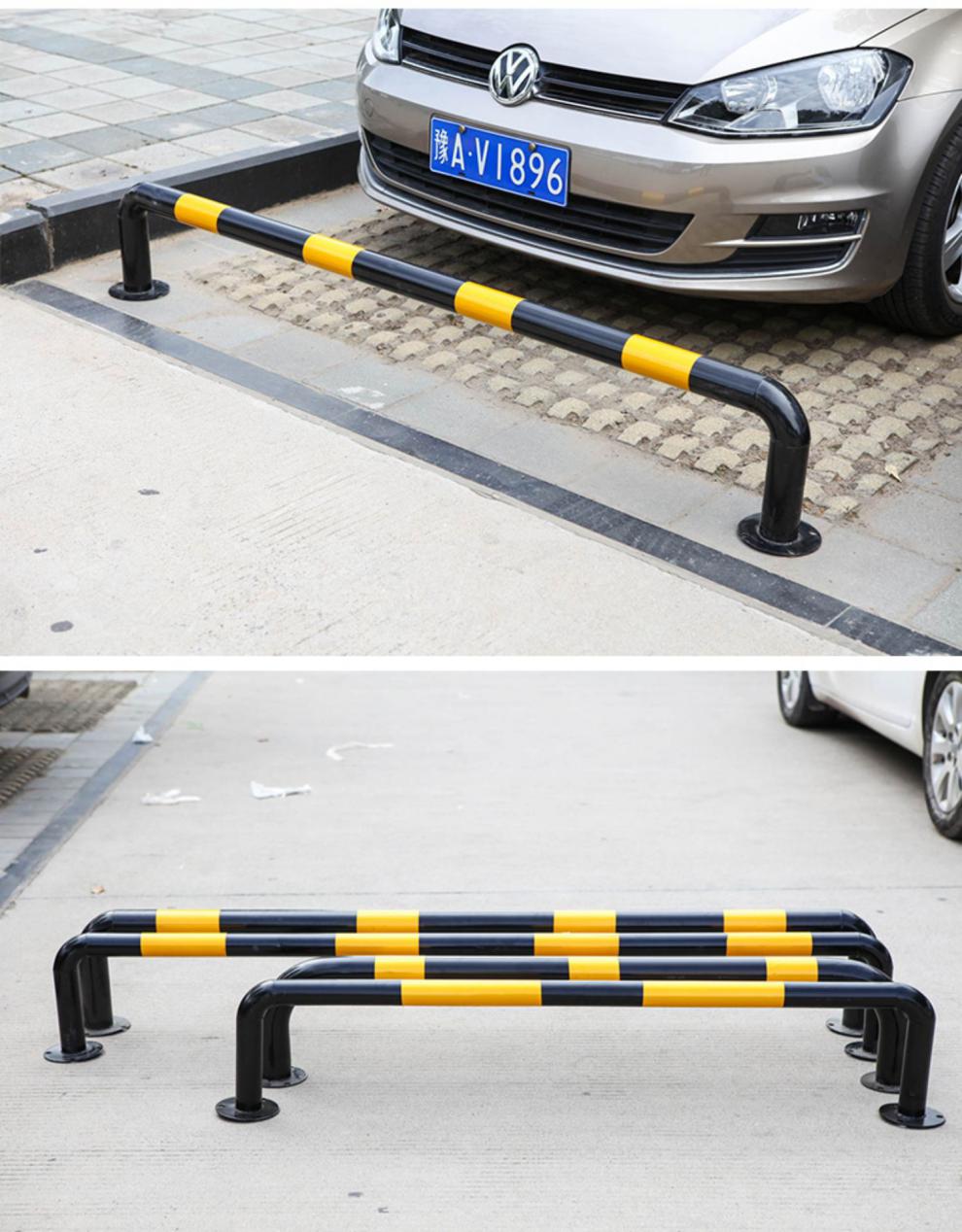 停车位挡车器u型防撞护栏钢管护栏车位限位器隔离防护栏60直径30厘米