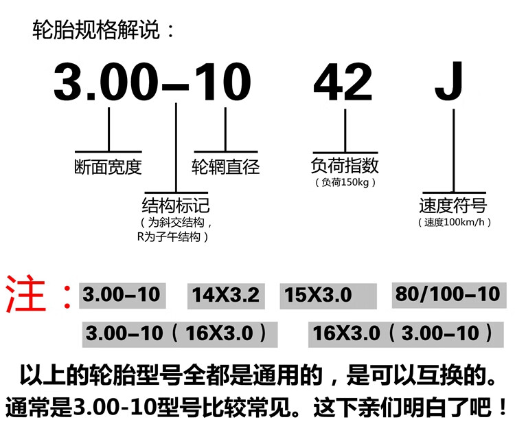 电动摩托车轮胎3.00-10真空胎外胎 钢丝防刺15x3.0八层防爆胎 3.
