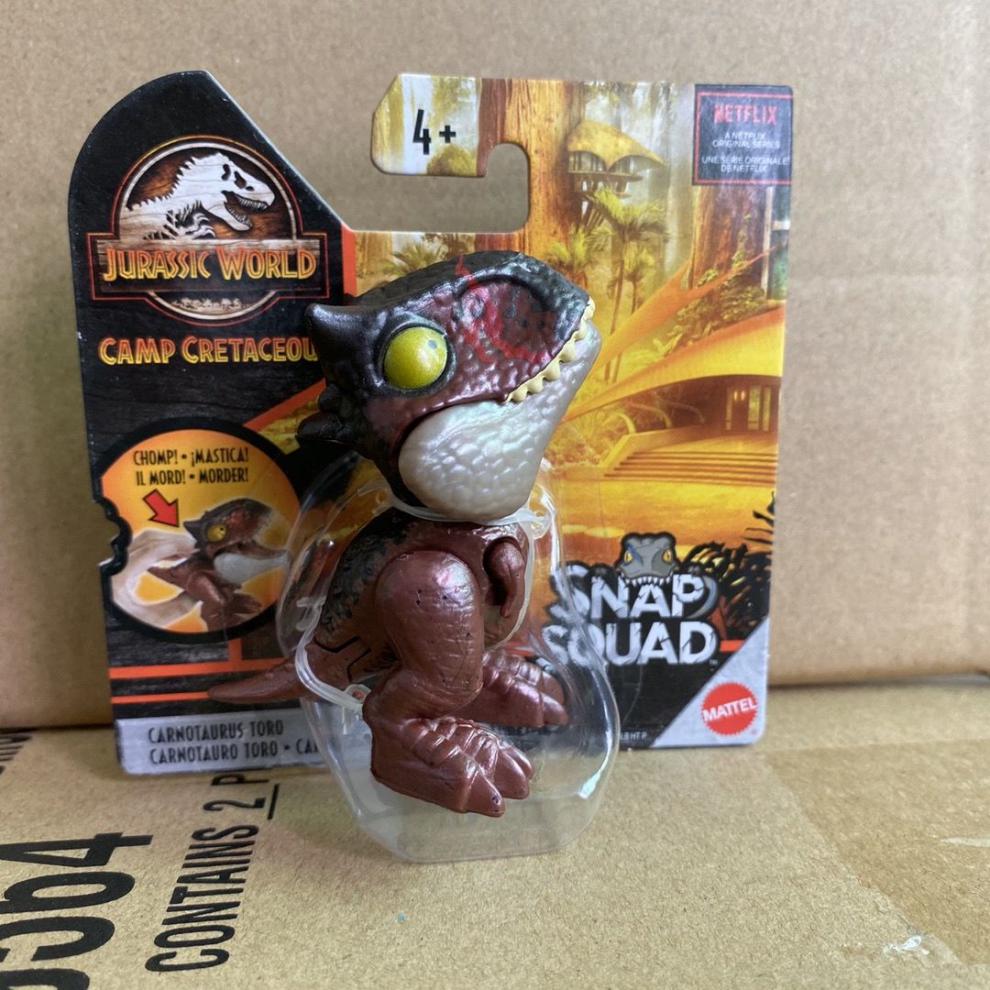 美泰侏罗纪世界2迷你手指恐龙模型儿童仿真玩具关节可动ggn2634代同款