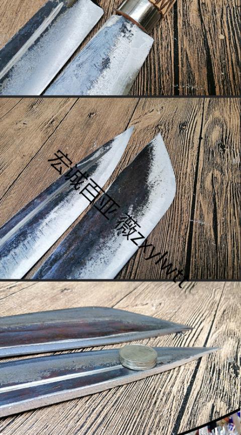 苗家匠人纯手工锻打屠宰刀杀羊刀放血刀分割刀具 直头 【图片 价格