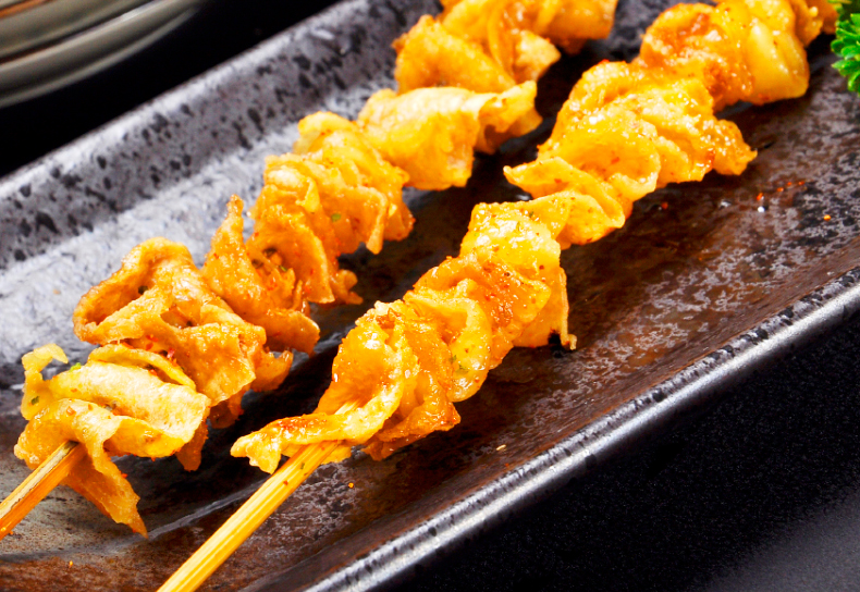 新奥尔良风味鸡皮串20串奥尔良腌料调味鸡肉串半成品商用户外铁板烧烤