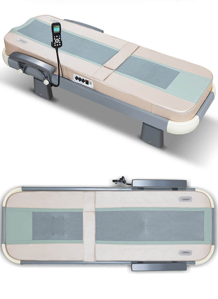安梓家用多功能推拿全身智能温热温玉按摩床玉石理疗床尊享版橙色