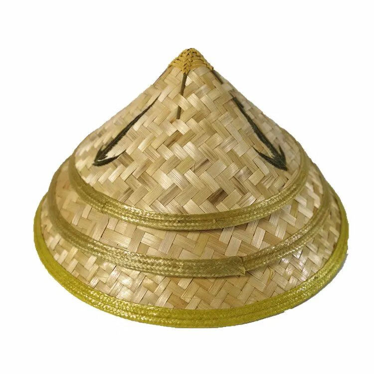 斗笠帽竹编帽子竹编斗笠帽遮阳草帽红军帽舞台斗笠道具镂空斗笠铭佳玲