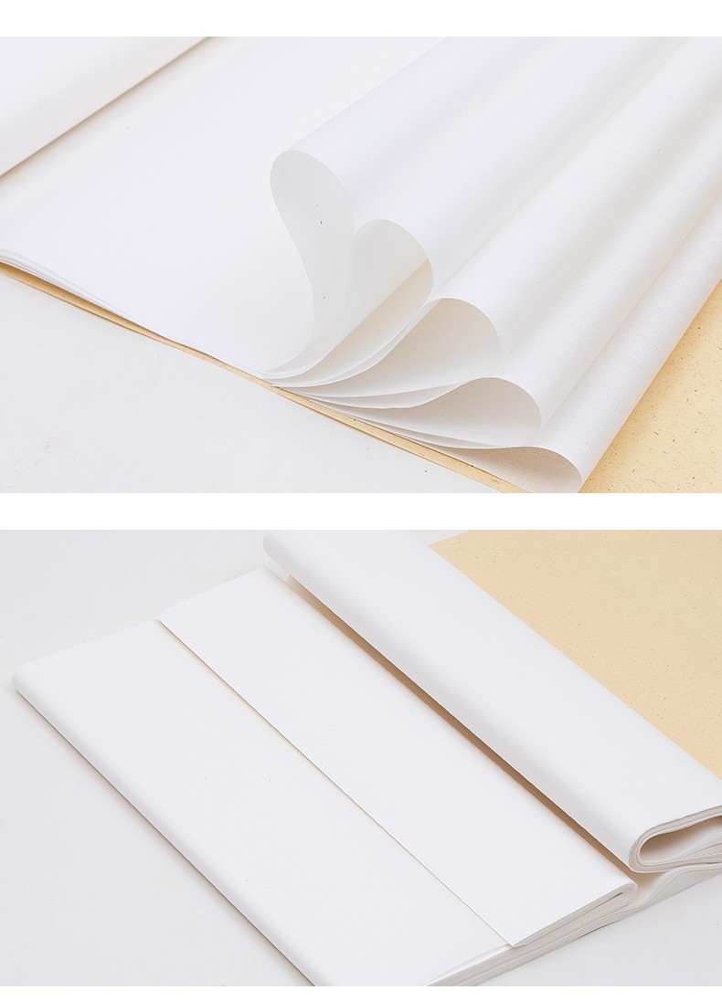 国画专用作品练习纸毛边纸四尺六尺书法创作纸四尺三开熟宣4569cm买3