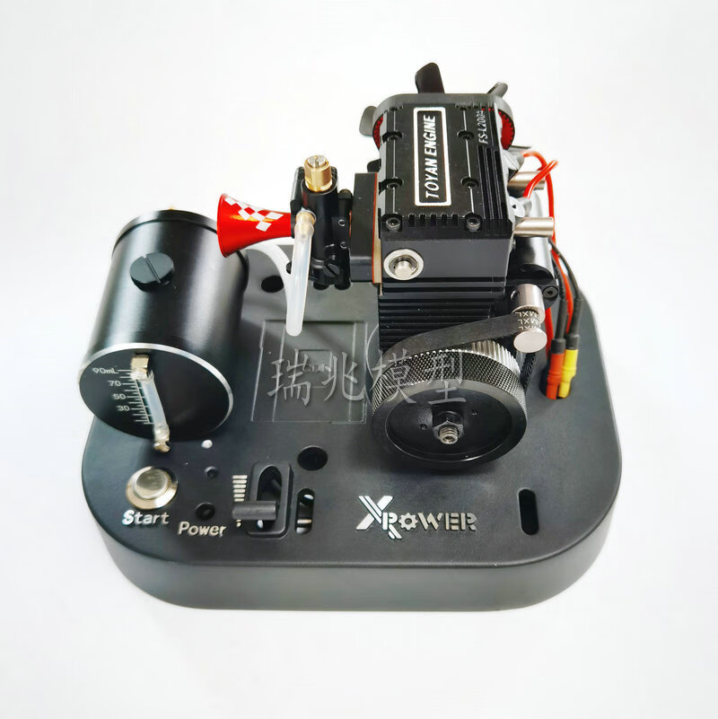 拓阳4冲程2缸双缸l200汽油甲醇发动机toyan模型消声器一体点火器皮带