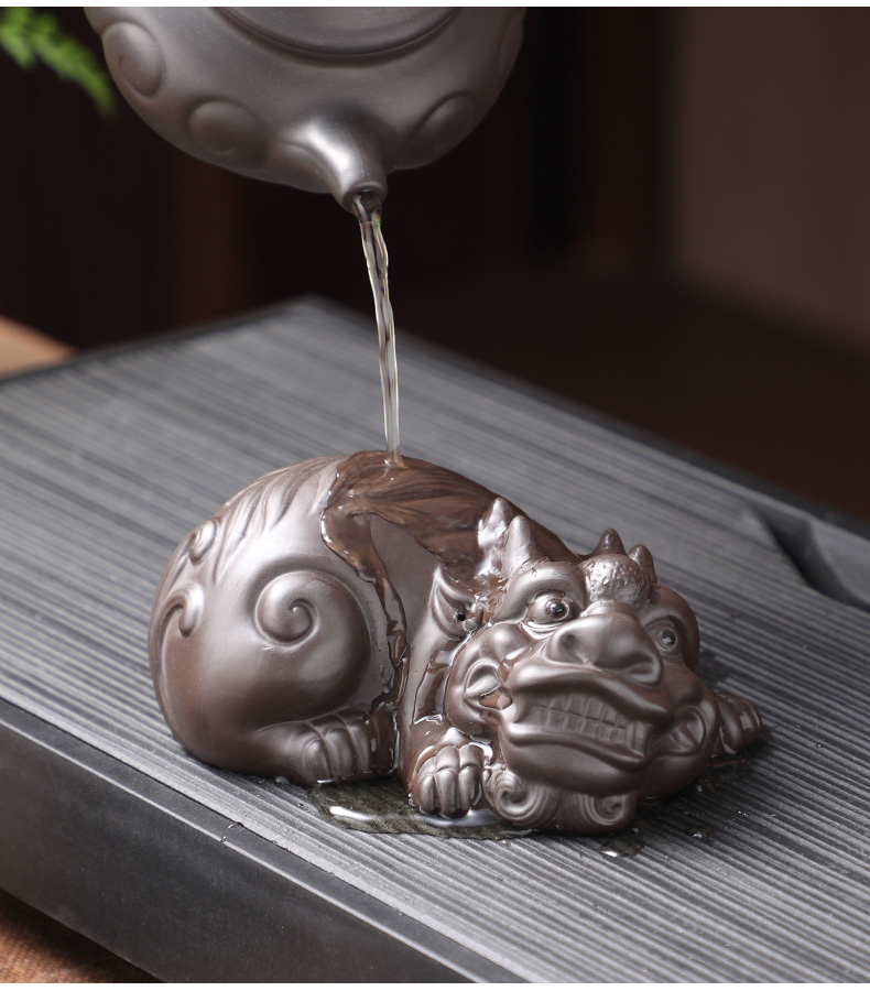 紫砂茶宠-守财貔貅【图片 价格 品牌 报价】-京东