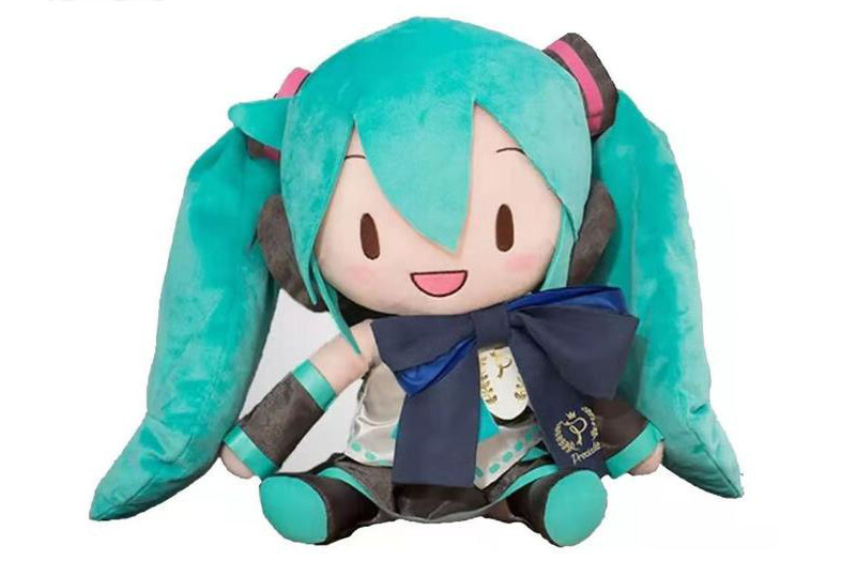 世嘉sega雪初音fufu布偶玩偶毛绒公仔抱枕娃娃周边礼物冬装雪初音