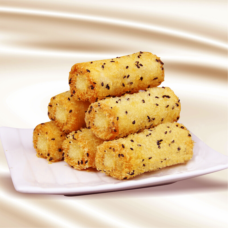 红豆相思双皮奶红豆牛奶酥10个酒店甜点心油炸小吃速冻半成品