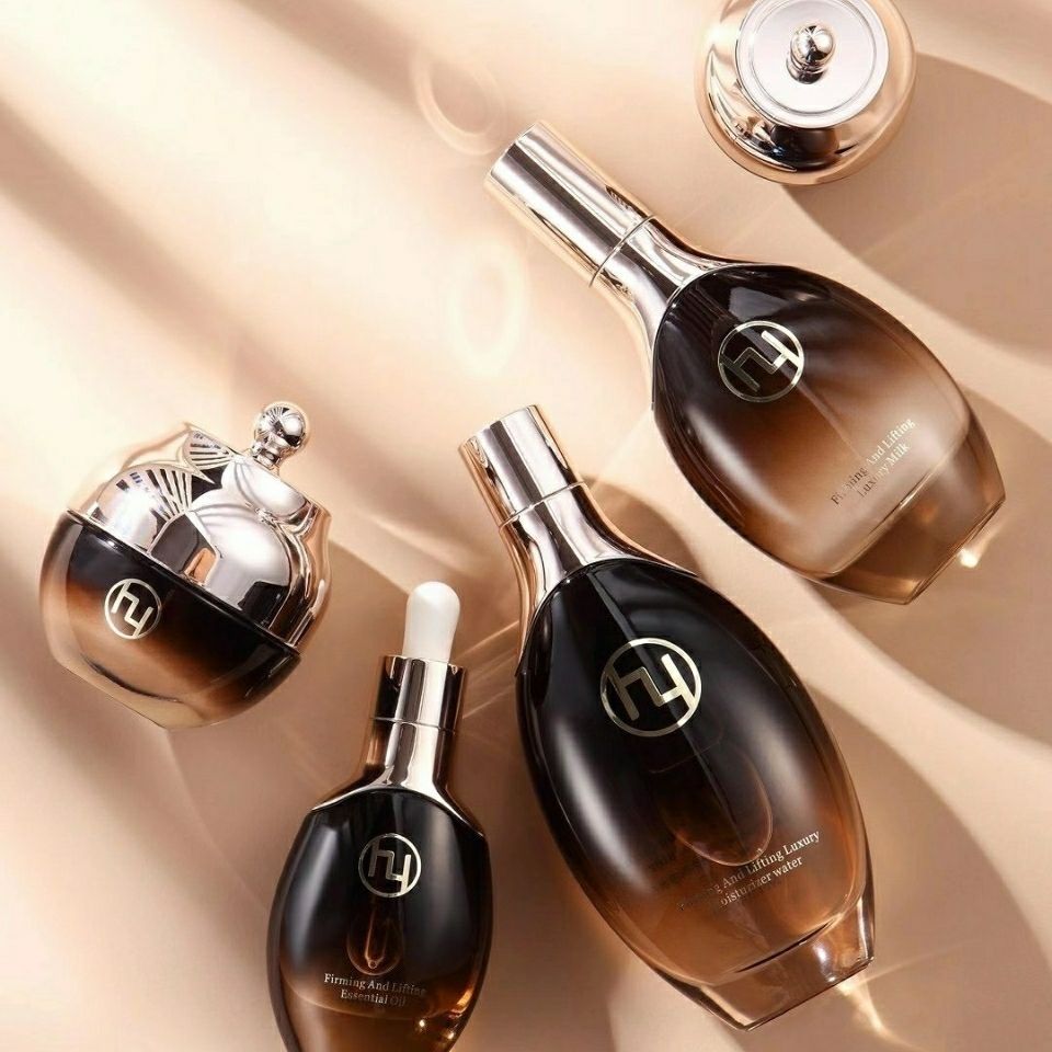 韩叶新品套盒五件套化妆品保湿紧致抗皱提亮肤色收缩毛孔套装【图片