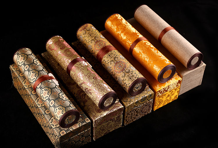 10米卷轴画轴书法手卷空白卷轴长卷檀皮宣手卷配盒长卷轴文房四宝其他