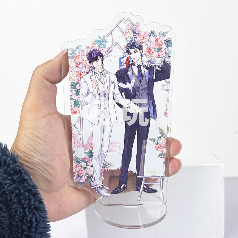 破云广播剧 破云立牌江停严岈广播剧吞海周边人形摆件15cm高清双面