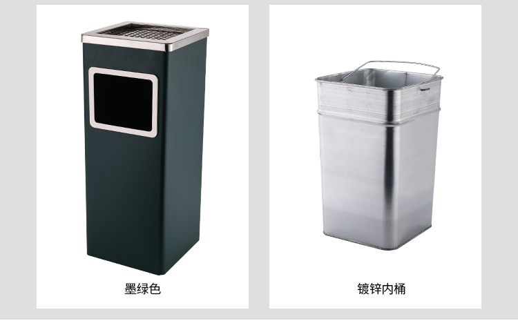 工地定型化灭烟台不锈钢酒店宾馆大堂垃圾桶灭烟桶带烟灰缸吸烟桶电梯