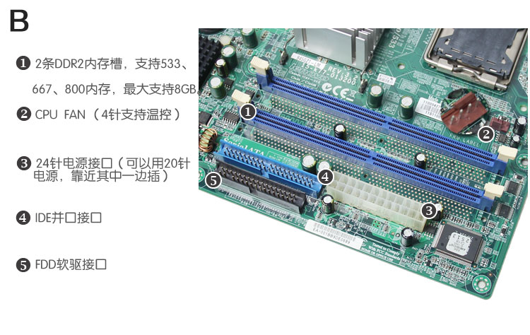 适用于联想945主板775针集成ddr2内存li945gc945gzt11009427紫色