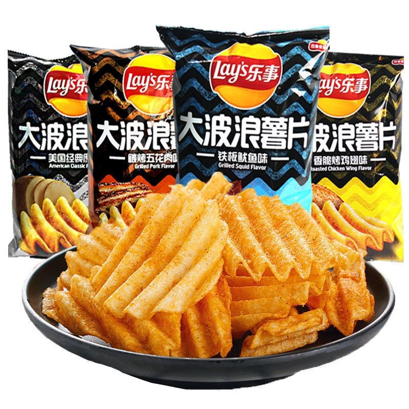 巨浪大切薯片 薯片大波浪70g缤纷多口味袋装休闲零食小吃 大波浪70g