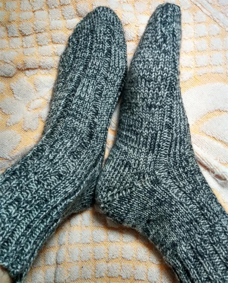 浪莎旗舰官方纯手工编织毛线袜子袜套防寒加厚保暖袜家居地板袜 红色