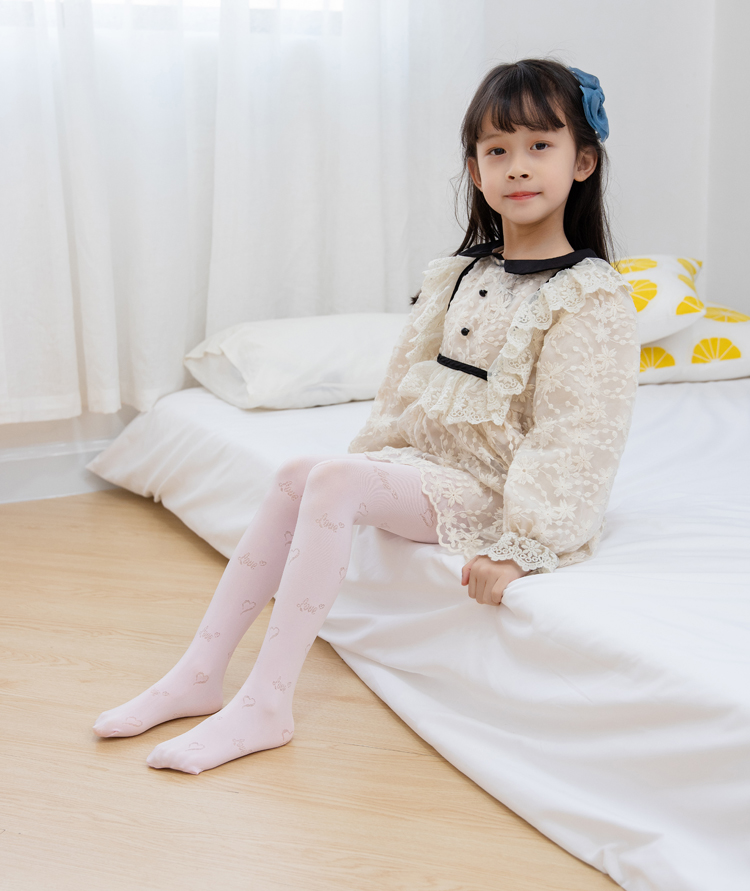 儿童丝袜夏儿童连裤袜中童舞蹈袜公主网纱丝袜女童防勾丝春秋打底裤袜
