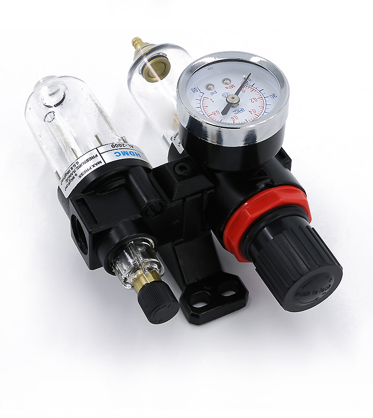 气压调节阀油水分离器空压机空气泵过滤器二联件气动调压阀al2000通用