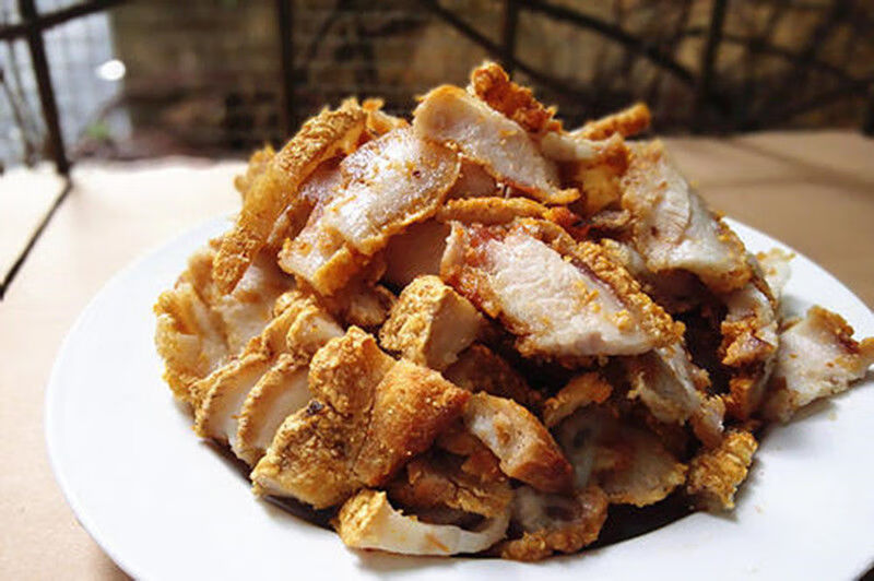 桂林米粉锅烧肉脆皮锅烧肉扣肉螺狮粉桂林卤菜粉配菜餐饮批发2斤脆皮