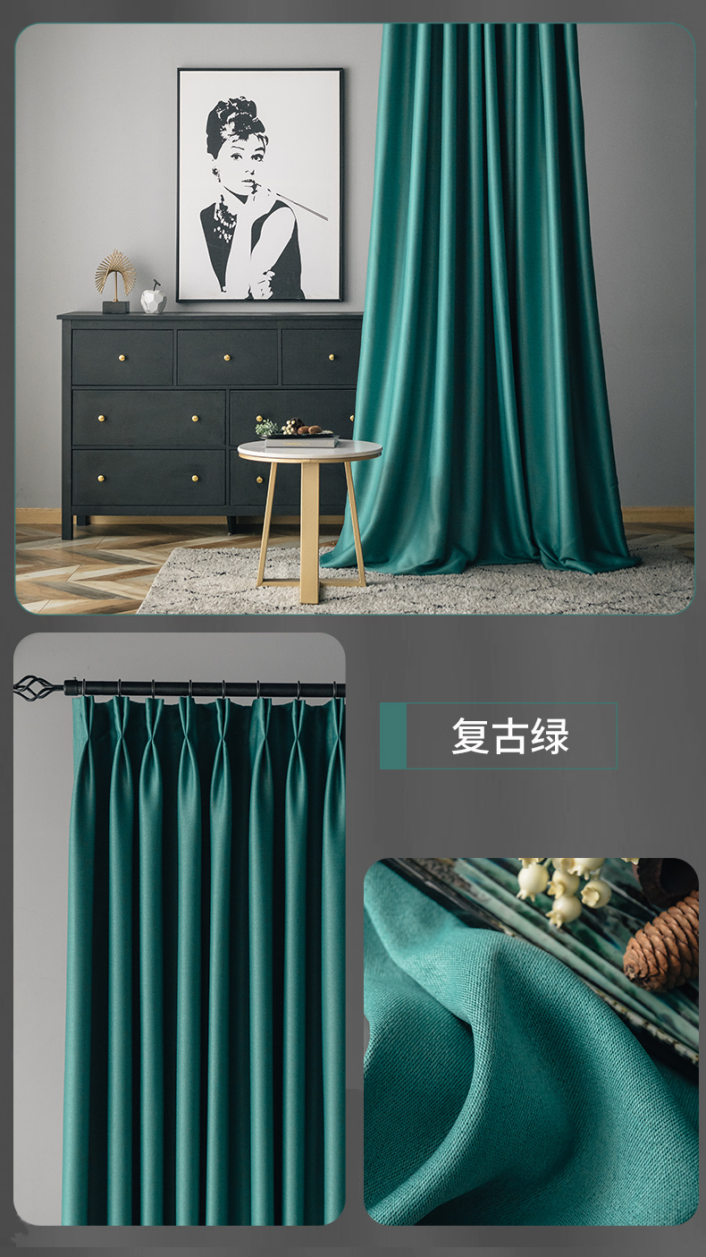 保暖棉窗帘加厚全遮光100窗帘卧室加厚棉麻防寒防风保暖温2021年新款