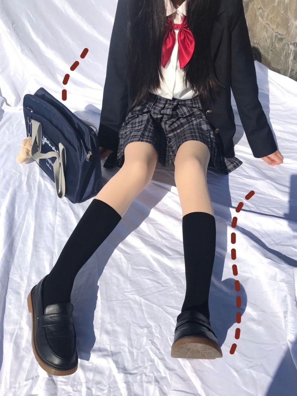 假透肉光腿神器春秋拼接假过膝连裤袜jk小腿丝袜子女薄款外穿打底裤加