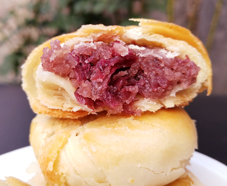 菏泽特产牡丹鲜花饼牡丹糕酥皮饼玫瑰鲜花饼传统糕点1000g礼盒装花之