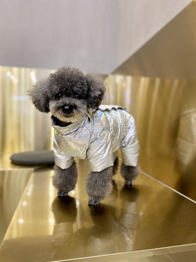 狗狗羽绒服防水 qikemm联名ispet母狗装公狗装狗狗服 宠物四脚服冬装