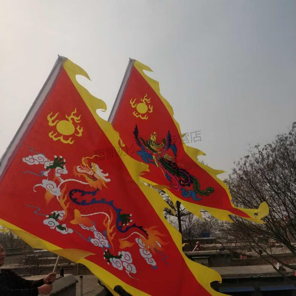 仓梵仿古旗旗子定制公司旗龙旗复古旗三角旗演出旗锦旗令旗龙凤旗子