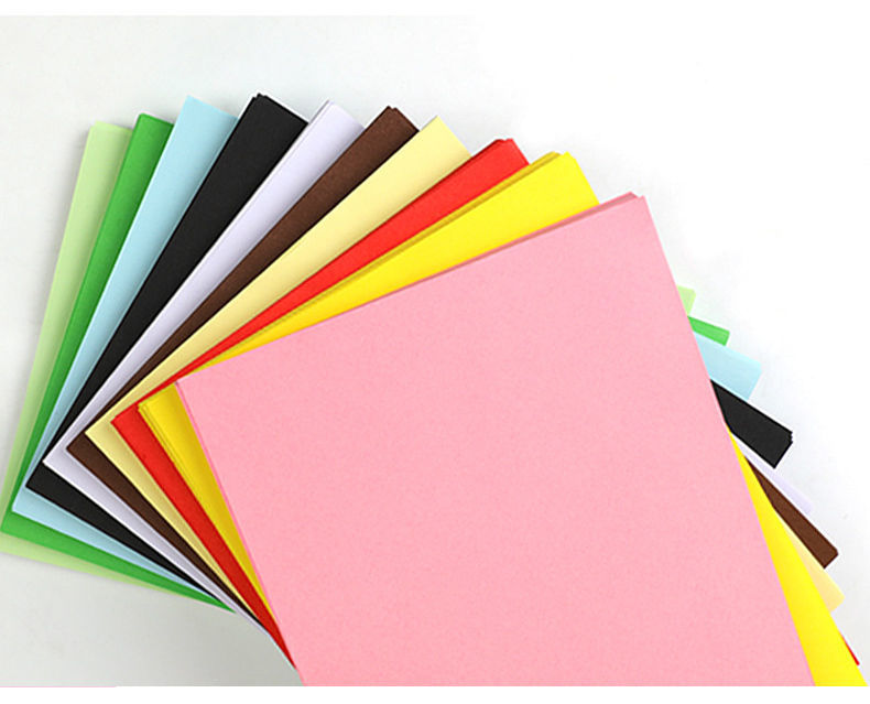 彩色a4纸手工折纸彩色复印纸剪纸10色彩色纸儿童美术手工纸1包100张a4