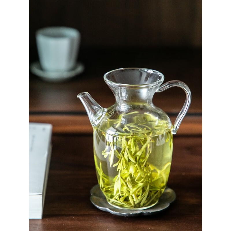 龙井专用茶壶泡绿茶专用茶具龙井玻璃茶壶中式茶滤高硼s硅冲茶泡茶器