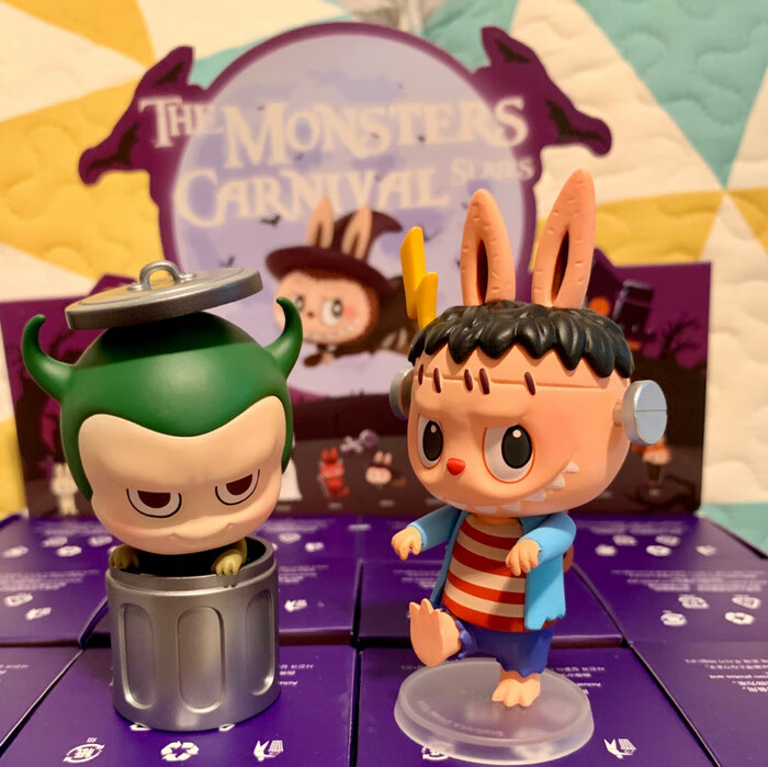 拉布布万圣节 labubu万圣节拉布布盲盒整盒怪物嘉年华限时 蝙蝠【确认