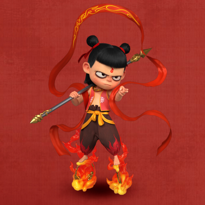 哪吒的混天绫 哪吒演出道具混天绫乾坤圈红缨枪哪吒魔童降世玩具 金色