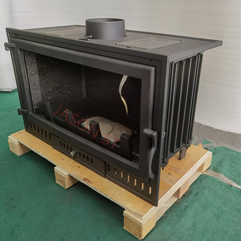 壁炉真火家用燃木柴火炉嵌入式现代简约镶嵌式别墅金属铸铁炉古铜色