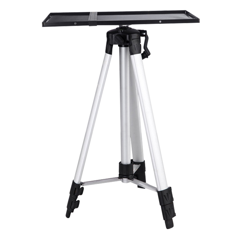 投影仪支架落地伸缩通用投影机三角架托盘三脚折叠桌面投影机床头免