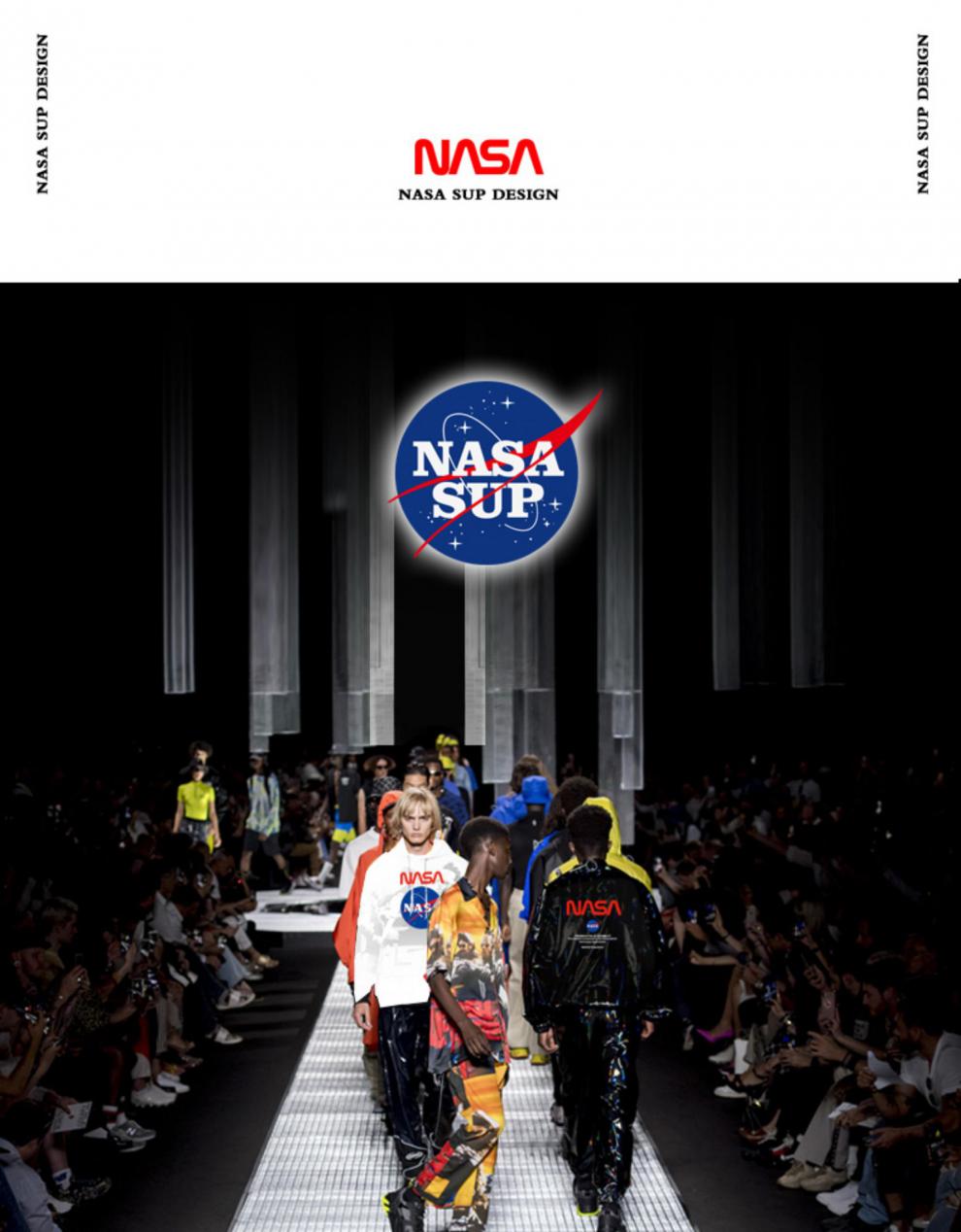 展创nasa联名芬达草莓熊潮牌半袖夏季年新款情侣宽松短袖t恤男t恤