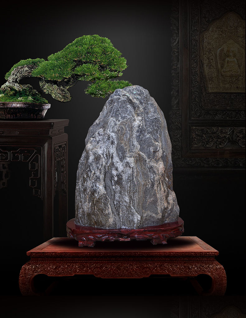 泰山石敢当原石流水风景喷砂庭院园林镇客厅阳石摆件礼品u0029高78cm