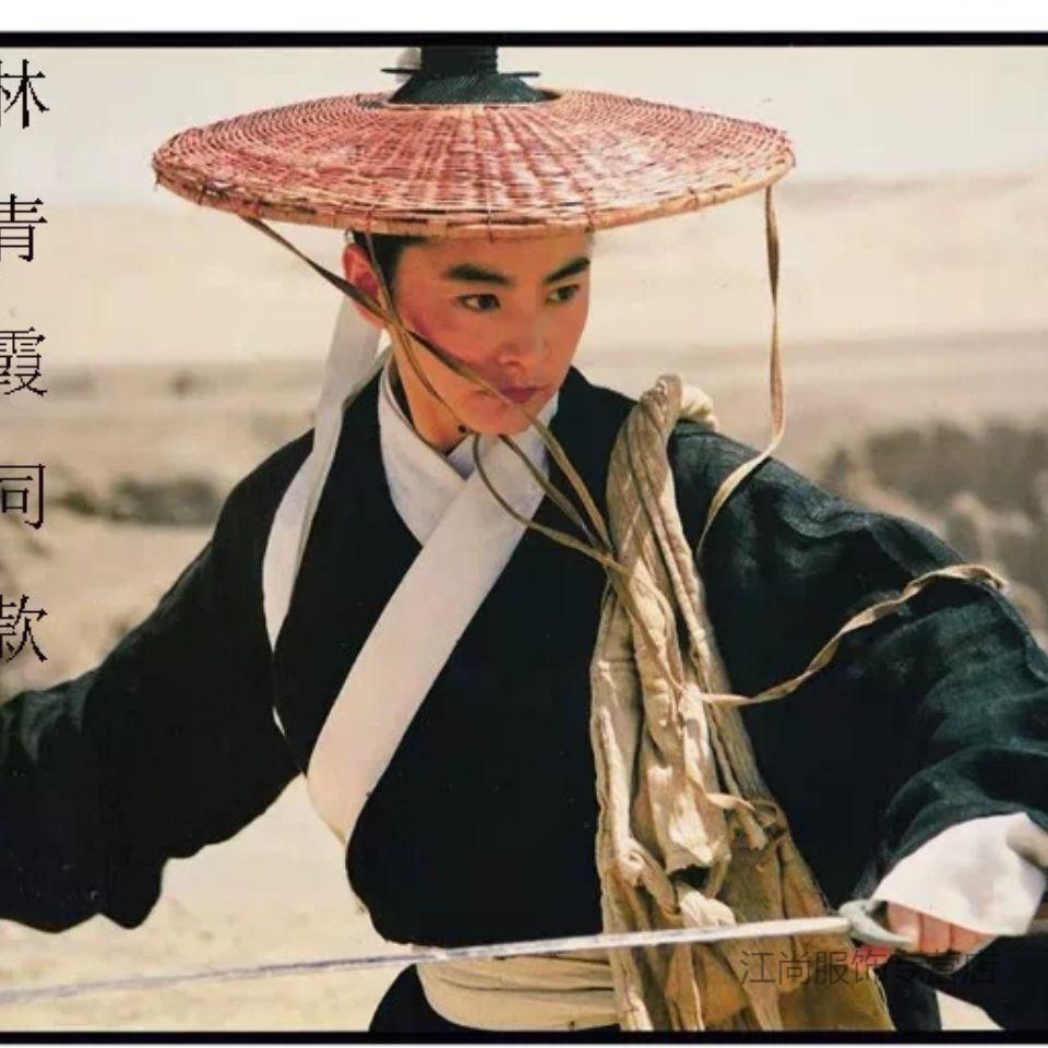 手工竹编大侠斗笠复古帽子男女斗笠道具电影电视剧斗笠横店拍戏道