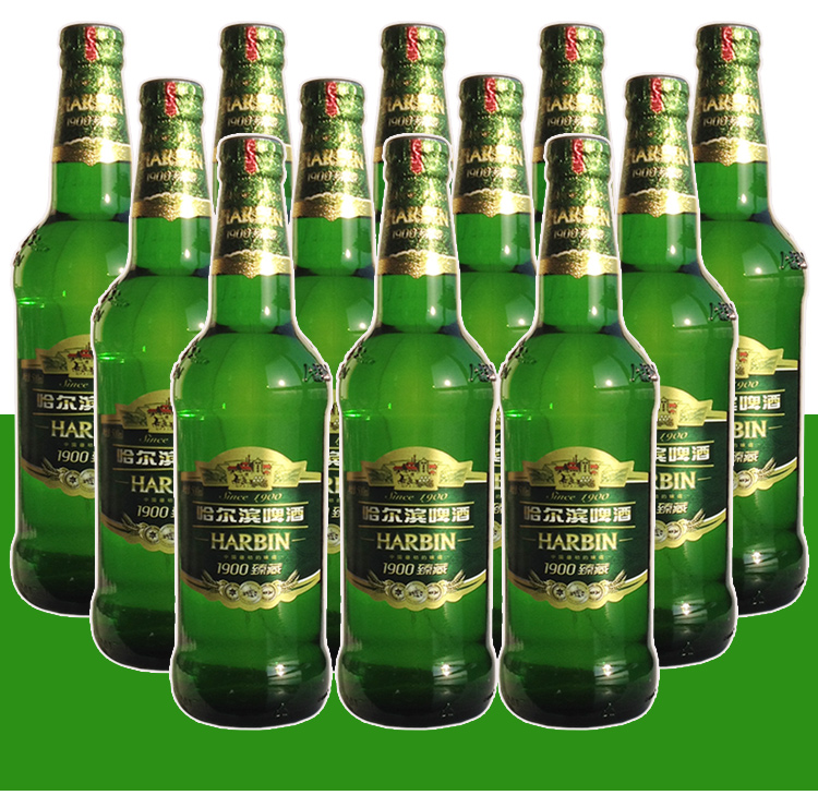 哈尔滨啤酒1900臻藏特产哈啤1900臻藏瓶装箱装500ml12瓶