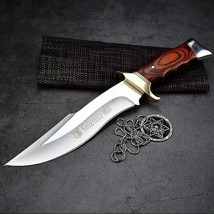 尼泊尔军弯刀sa78刀具防身刀户外小刀高硬度直刀求生刀野外生存小刀