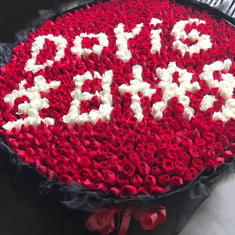 999朵红玫瑰花束鲜花 同城配送生日求婚告白礼物送女友老婆北京深圳