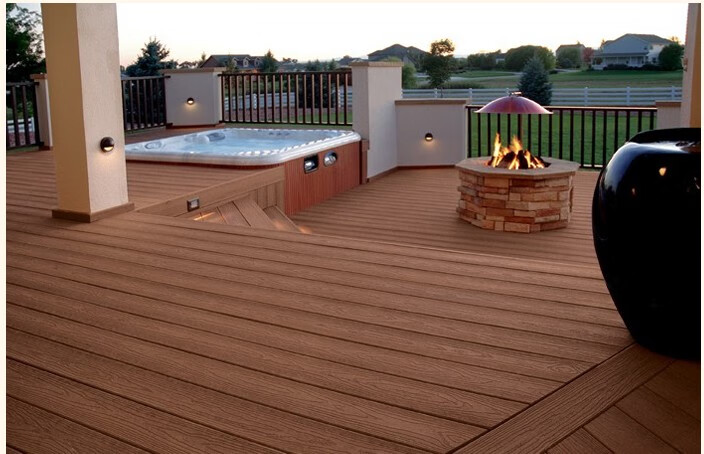 塑木共挤地板3d在线压花龙纹木木纹长条木塑户外阳台花园露台腐 一代1